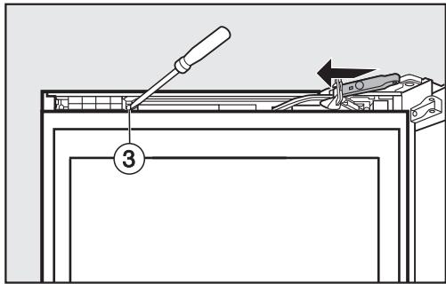 MIELE KFN15943DEDTCS - Installer l'amortisseur de porte supérieur - 3