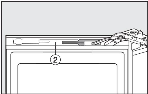 MIELE KFN15943DEDTCS - Installer l'amortisseur de porte supérieur - 5