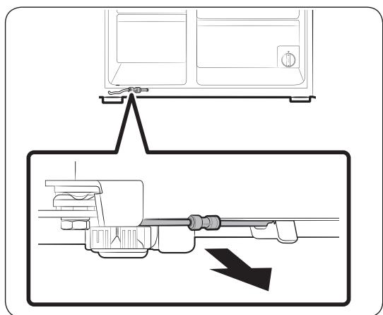 SAMSUNG RS58K6537SL - Débranchement du tuyau d'eau - 1