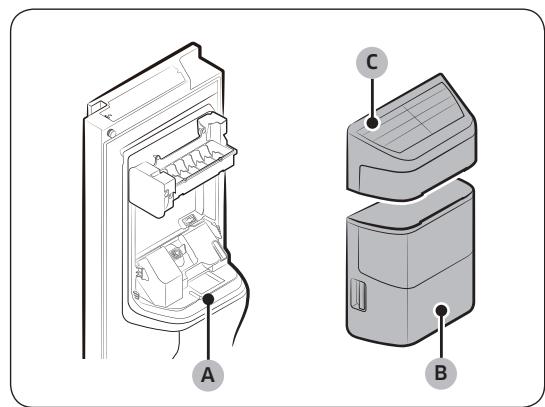 SAMSUNG RS58K6537SL - Fabrication de glaçons (modèles applicables uniquement) - 1