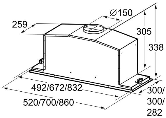 GAGGENAU AC200191 - Gerätemaße - 1