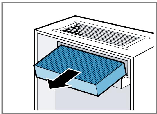 GAGGENAU AC200191 - Removing the odour filter for the CleanAir circulating-air module - 2