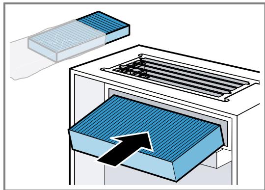 GAGGENAU AC200191 - Poser le filtré anti-odeurs pour le module de recyclage de l'air CleanAir - 1