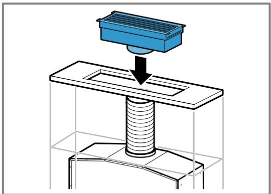 GAGGENAU AC200191 - Réaliser le raccordement de la recirculation de l'air (module de recyclage de l'air) - 1