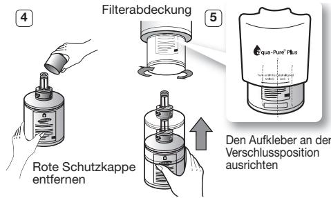 SAMSUNG RFG23UEBP - Installieren des Wasserfilters - 2