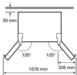 SAMSUNG RFG23UEBP - Auswahl des aufstellorts für das kühlgerät - 2