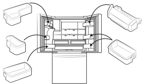 SAMSUNG RFG23UEBP - Türfächer - 1