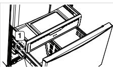 SAMSUNG RFG23UEBP - Automatisch ausfahrendes Schubfach - 1