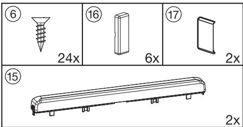 MIELE KF37272ID - - Pour le montage des portes du meuble : - 1