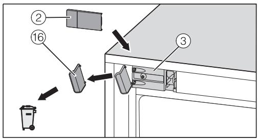 MIELE K34222I - Fixer l'appareil dans la niche - 2