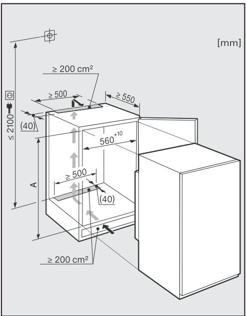 MIELE K34222I - Avant l'encastrement - 2