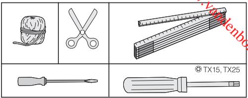 MIELE K34222I - Vous aurez besoin des outils suivants pour le montage: - 1