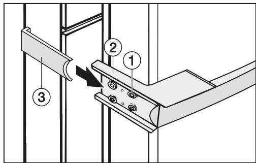 MIELE KFN15842DEDTCS - KFN 15842 D edt/cs - Remontage de la poignée de porte - 1