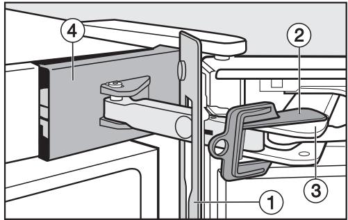 MIELE KFN15842DEDTCS - KFN 15842 D edt/cs - Retirer l'amortisseur de porte supérieur - 2