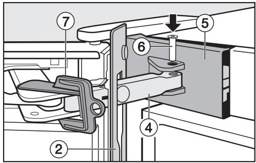 MIELE KFN15842DEDTCS - KFN 15842 D edt/cs - Installer l'amortisseur de porte supérieur - 4
