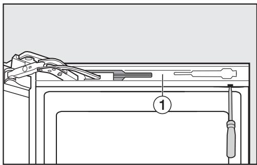 MIELE KFN15842DEDTCS - KFN 15842 D edt/cs - Retirer l'amortisseur de porte supérieur - 1