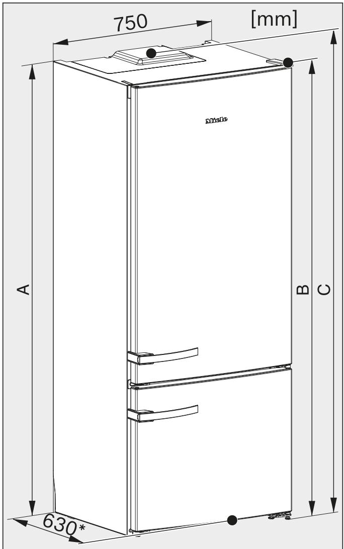 MIELE KFN15842DEDTCS - KFN 15842 D edt/cs - Encastrement de l'appareil dans le linéaire de meubles - 3