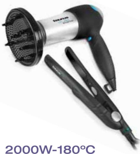 TAURUS 923001 CULINAIRE MYCOOK - Set sèche-cheveux et fer à cheveux. - 1