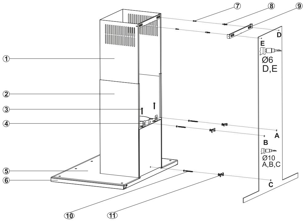 SCHOLTES SOHG1620X - Emplacement de l'appareil / Appliance position - 2