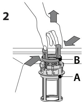 HOTPOINT HSIC3T127C  -  HSIC 3T127 C - N'utilise pas le lave-vaiselle sans les filtres ou si un filtré est mal ajusté. - 2