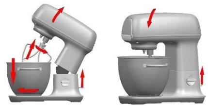 GORENJE MMC1000RL  -  MMC1000XE - MIESZADLO ŁOPATKOWE/TRZEPACZKA/UGNIATA RKA DO CIASTA - 1