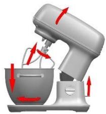 GORENJE MMC1000RL  -  MMC1000XE - KNETEN/RUHREN/SCHLAGEN - 1