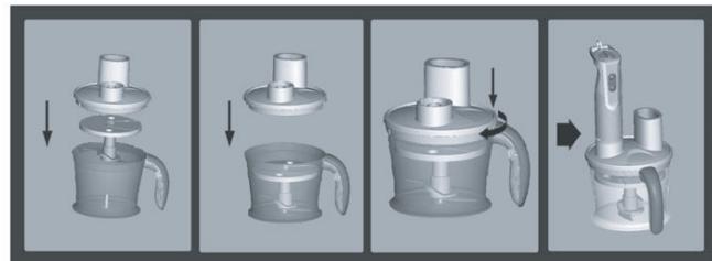 BRABANTIA BBEK1063 - COMMENT UTILISER LA RÂPE/L'ÉMINCEUR - 1