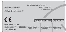 ROSIERES RFE6659MRCH - RECOMMENDATIONS - 1
