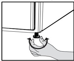 SMEG DHT81EIT - Adjusting the feet - 1