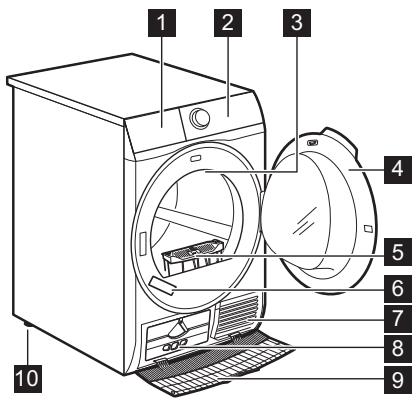 ELECTROLUX EW9H3853SB - Description de l'appareil - 1