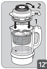 MOULINEX PERFECT MIX COOK LM835D10 - HOW TO ADD STEAM BASKET (*depending on model part) - 4