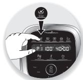 MOULINEX COMPANION XL YY4918FG - Este botao dispoe de 3 funcoes: - 1