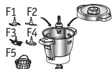 MOULINEX COMPANION XL YY4918FG - GEBRUK MET OF ZONDER DEKSEL - 1