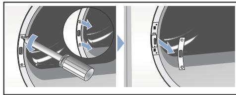 BOSCH WTYH7709ES - Changing the side on which the door is hinged - 11