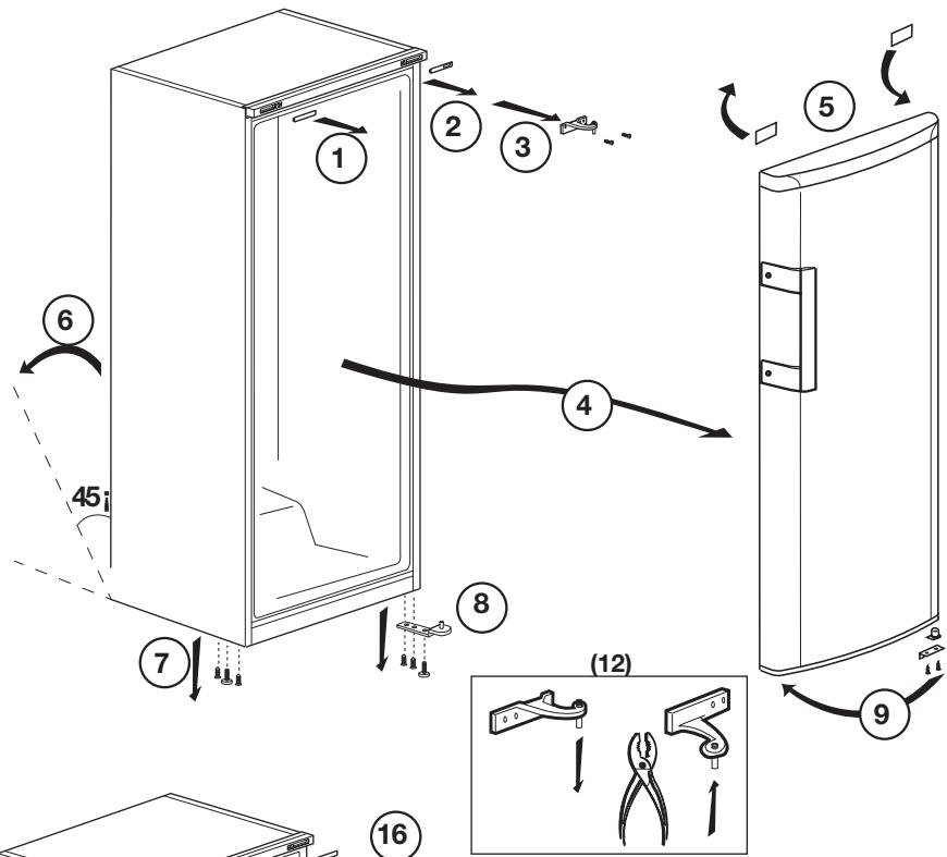 ESSENTIELB ECAVE185-60B1 - Inversion du sens d'ouverture de la porte - 2