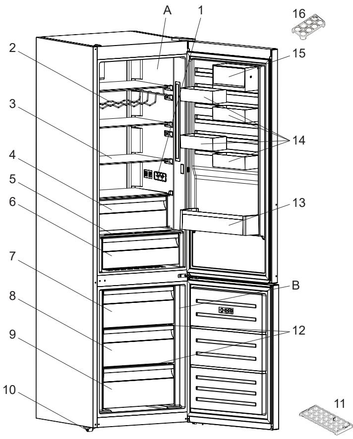 ELECTROLUX LNC7ME34X1 - PARTE - 6. DESCRIÇÃO DO ELETRODOMÉSTICO - 1