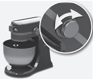 AEG-ELECTROLUX KM4400 - Abaisser le bras du robot : - 1