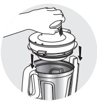 MOULINEX COMPACT CHEF HF405110 - - Fitting the lid assembly - 5