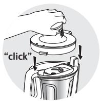 MOULINEX COMPACT CHEF HF405110 - - Fitting the lid assembly - 6