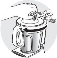 MOULINEX COMPACT CHEF HF405110 - - Fitting the lid assembly - 7