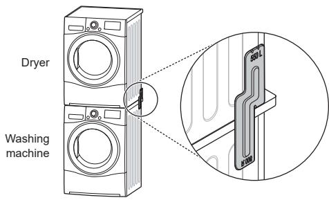 LG RC90U2AV2W - Stacking Kit - 1
