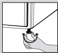 SMEG DHT73LIT - Adjusting the feet - 1