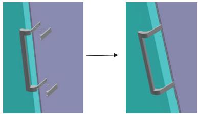 ESSENTIELB ECAVD185-70B1 - Inversion du sens d'ouverture de la porte - 11