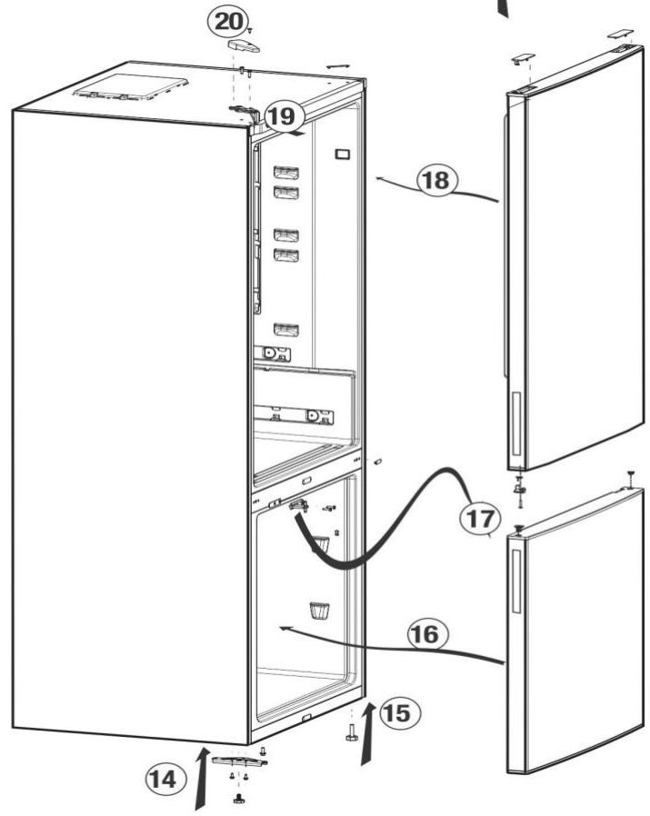 BEKO RCNA366K34WN - Réversibilité de la porte - 2