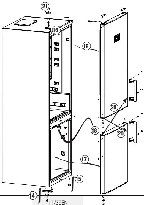 BEKO RCNE560E40ZXPN - Reversing the doors - 2