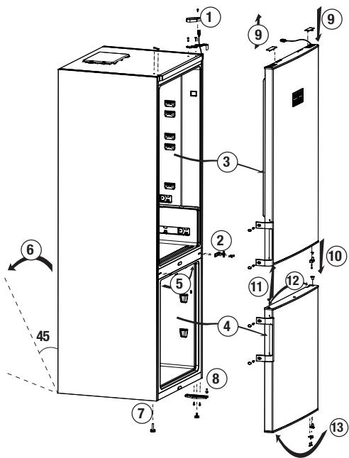 BEKO RCNE560E40ZXPN - Turanschlag umkehren - 1