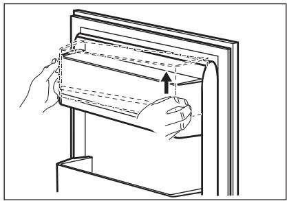 ELECTROLUX LTB1AF28W0 - Removing and installing the door shelf - 1