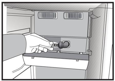 BEKO GNEV422X - Replacing the Interior Light Bulb - 7