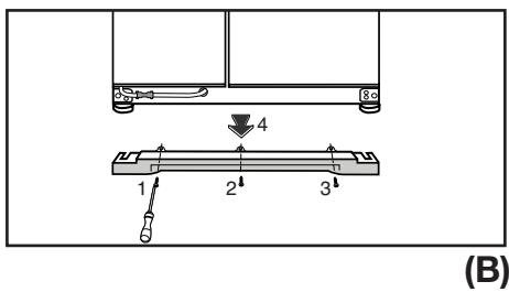 BEKO GNEV422X - Az ajtó magassagának beallitása - 1
