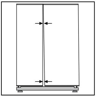 BEKO GNEV422X - Adjusting the gap between the upper door - 1